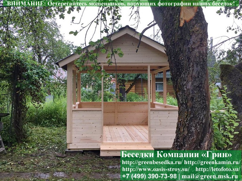 Садовая Беседка Для Дачи 'Домик 3х3'. Фото № 6