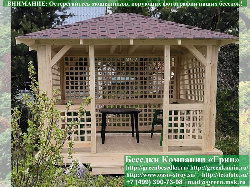 Беседка Для Дачи "Минишатер 3х3,5". Фото № 5