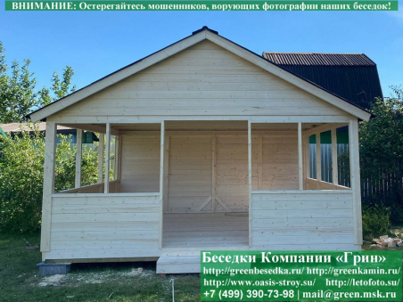 Садовая Беседка Для Дачи "Домик 4х5". Вариант № 1. Фото № 8