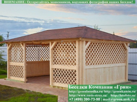 Беседка Для Дачи "Минишатер 4х6". Фото № 1