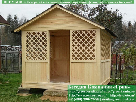 Недорогая Эконом Беседка Для Дачи 'Домик 3х3'-6