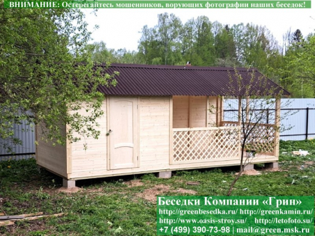 Беседка Для Дачи 'Домик C Хозблоком 3х7' - 2