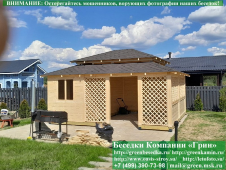 Беседка С Хозблоком Для Дачи 5х6. Вариант № 1. Фото № 7