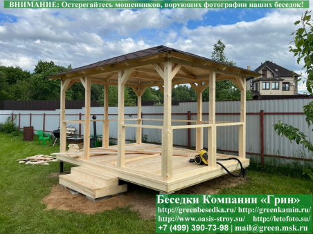 Беседка Для Дачи "Минишатер 3х4". Фото № 11