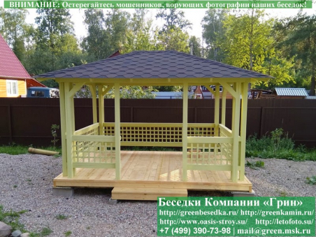 Беседка Для Дачи "Минишатер 3х4". Фото № 4