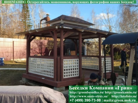 Купить беседку для дачи в японском, китайском стиле 3х4. Цены в Клине