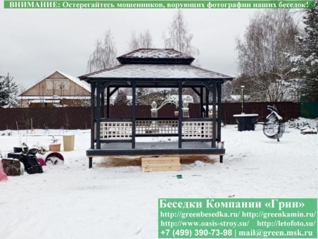 Купить беседку для дачи в японском, китайском стиле 3х4. Цены в Клине