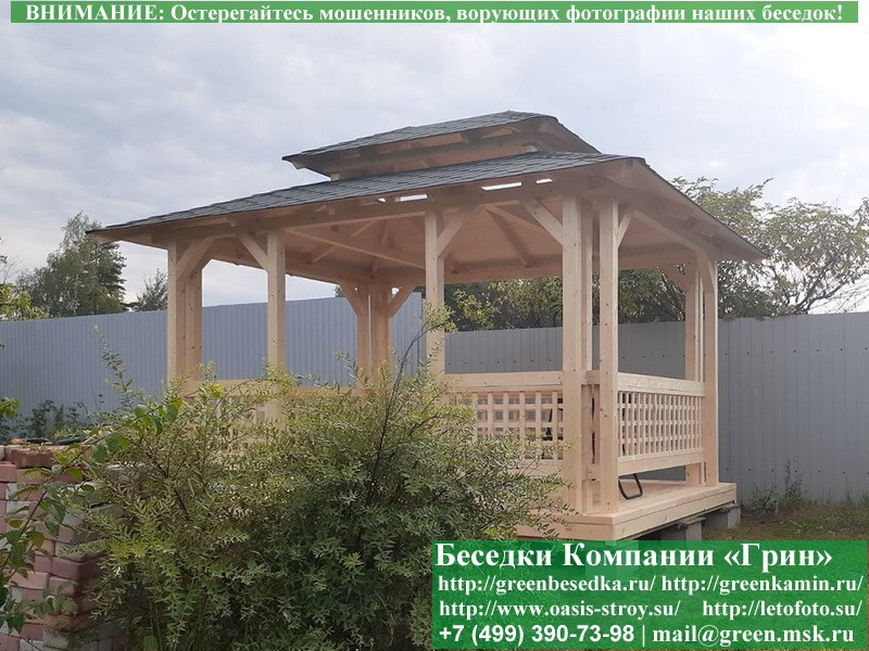 Купить беседку для дачи в японском, китайском стиле 3х4. Цены в Клине