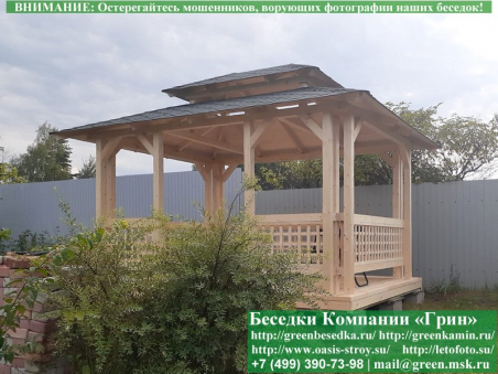 Купить беседку для дачи в японском, китайском стиле 3х4. Цены в Клине