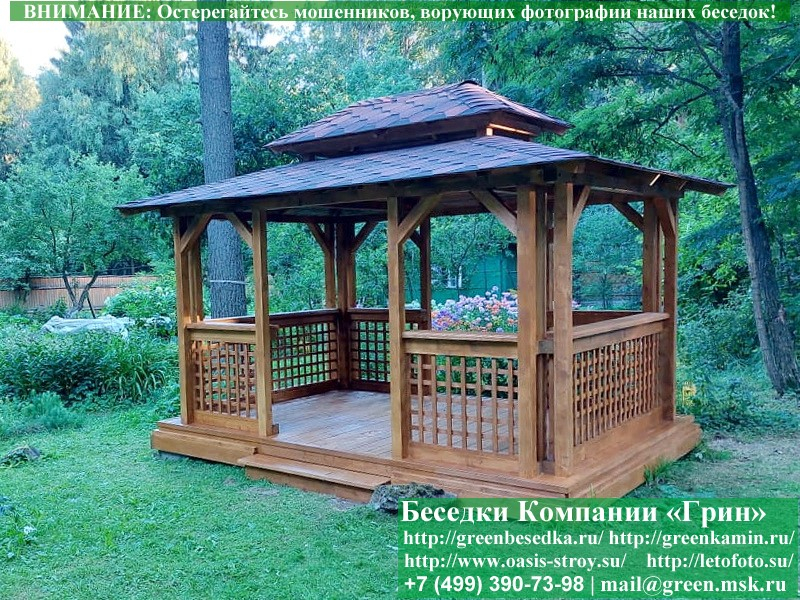 Купить беседку для дачи в японском, китайском стиле 3х4. Цены в Клине