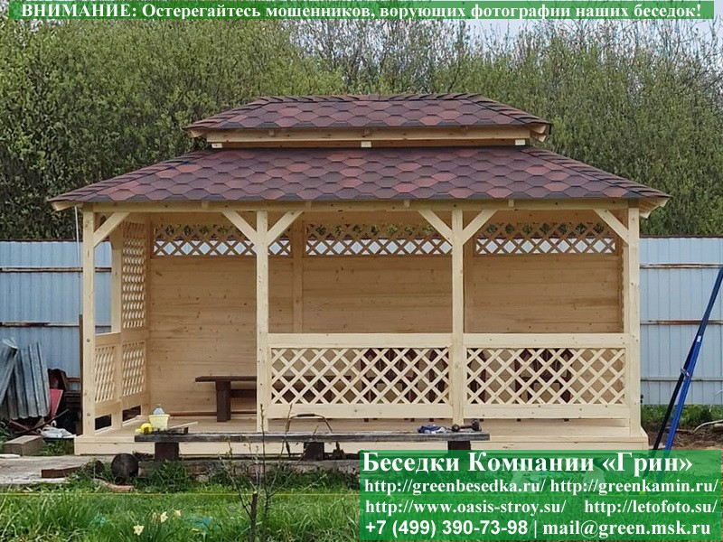 Купить беседку для дачи в японском, китайском стиле 3х5. Цены в Клине