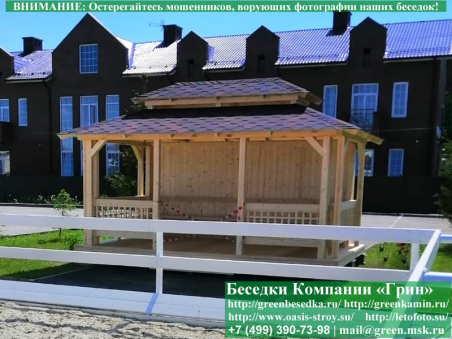 Купить беседку для дачи в японском, китайском стиле 3х5. Цены в Клине