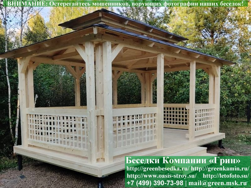 Купить беседку для дачи в японском, китайском стиле 3х5. Цены в Клине