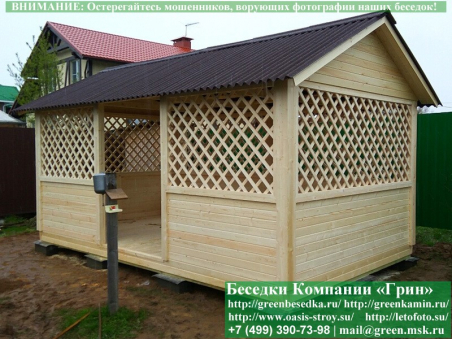 Дешевая Беседка Для Дачи 'Домик 3х5' - 2