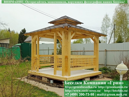 Обработка Беседок, Бытовок, Хозблоков Антисептиком - 2