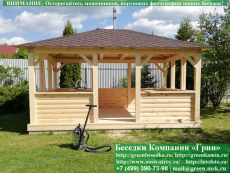 Летняя Беседка Для Дачи Из Блокхауса 4х5 - `