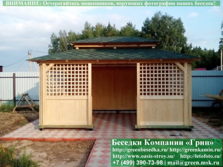 Японская, Китайская Беседка Для Дачи 3х5. Вариант № 2 - 7