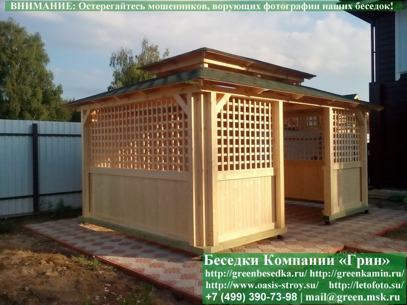 Японская, Китайская Беседка Для Дачи 3х5. Вариант № 2 - 8