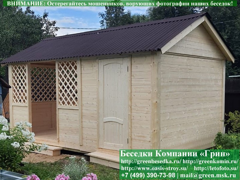 Беседка для дачи, дома с хозблоком, сараем 3х5. Купить. Цены в Клине