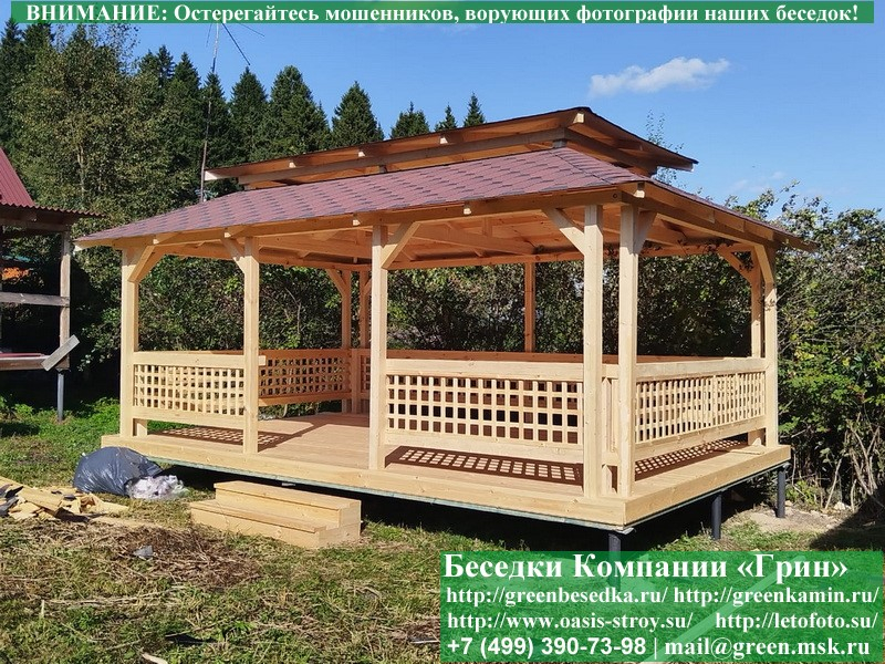 Беседка Для Дачи В Японском, Китайском Стиле 4х6 - 6