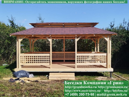 Беседка Для Дачи В Японском, Китайском Стиле 4х6 - 7