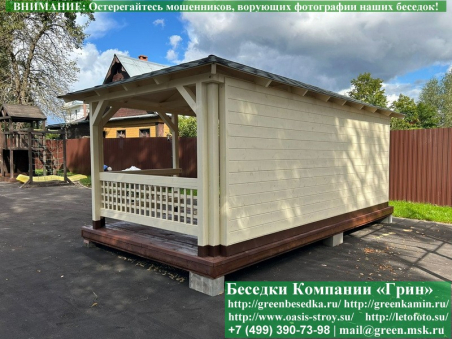 Красивая летняя беседка для дачи, дома, сада 3х6. Купить. Цены в Клине