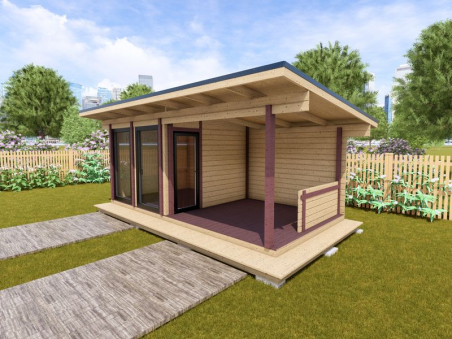 Современная беседка для дачи в стиле Лофт Мария купить под ключ в Истре