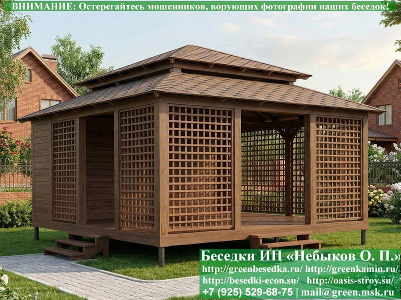 Беседка С Хозблоком, Сараем Для Дачи 5х6. Вариант № 1 - Фото № 4