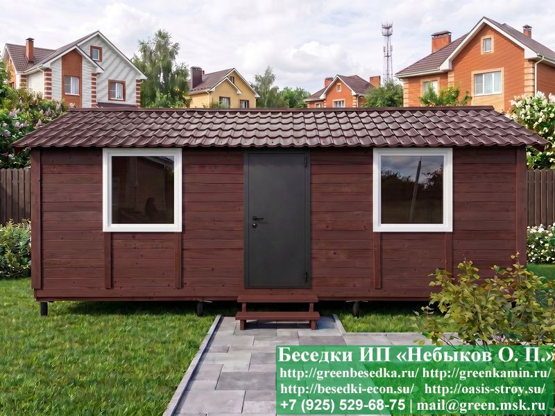 Деревянная Бытовка, Мини-Домик Для Дачи 3х7 - Фото № 3