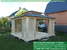 Беседка "Шатер Для Дачи 4,5х4,5". Фото № 1 2