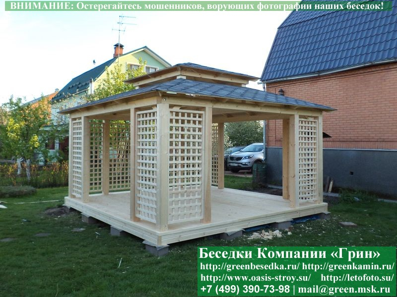 Беседка "Шатер Для Дачи 4,5х4,5". Фото № 2