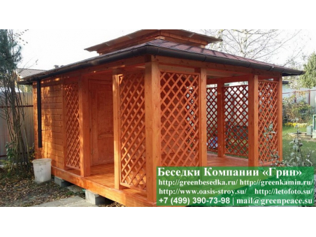 Японская Беседка С Хозблоком  Для Дачи 4х5. Фото № 5