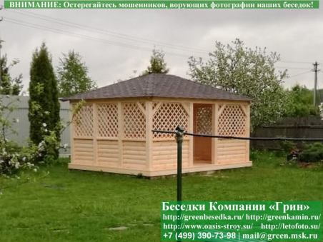 Беседка Для Дачи "Японский Стиль 4х5". Вариант № 3. Фото № 3